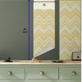 thumbnail image 6 of Ambesonne Yellow Chevron Peel & Stick Wallpaper for Home, Colorful Folk Zigzag, 13"x36", Mustard White, 6 of 6