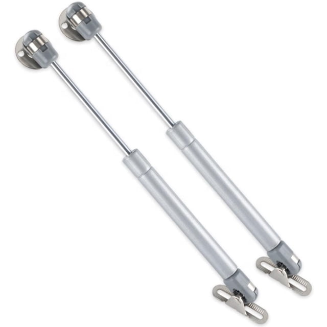 Woeilo Door Cabinet Hinge Spring Cabinet Door Hydraulic Support Rod Flip-Up Door Pneumatic Rod Telescopic Spring Pneumatic Rod Toy Box Hinge 100N/2 Pack silver gray 100N (pack of 2)