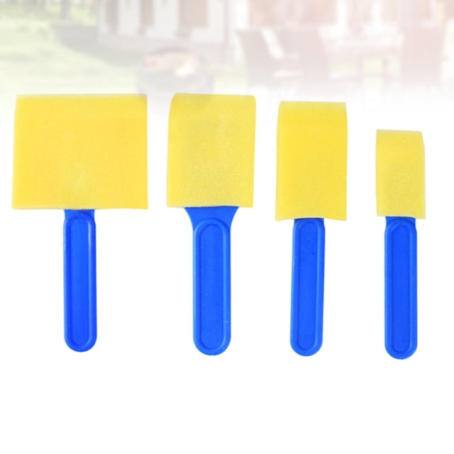 OUNONA 12Pcs Painting Sponge Brush Set Blue Absorbent Material Suitable for Various Art Painting Tasks