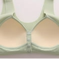 thumbnail image 4 of SMihono Daisy Bras for Older Women Plus Size Front Closure Sports Bra No Underwire Full Support Front Button Push Up Bra Green 36/80, 4 of 8