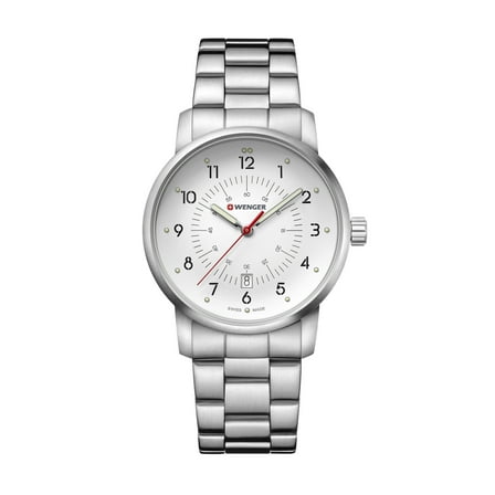 Wenger Swiss Army Men's 01.1641.114 Avenue White Dial Watch 42 mm MSRP $195