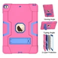 thumbnail image 2 of iPad 7th Generation Case Shockproof, iPad 10.2 Case with Stand, Allytech Dual Layer Full Protection Rugged Kickstand Armor Defender Impact Resistant Case Cover for Apple iPad 7th Gen,Rose/Blue, 2 of 7
