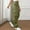#Army Green, variant on DPTALR Women's Solid Color Elastic Waist Casual Pocket Full-Length Pants,Army Green,Size XL