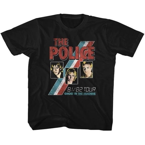 The Police Ghost In The Machine Black Youth T-Shirt