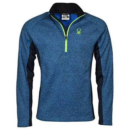 Spyder Men's Half-Zip Outbound Sweater Jacket - L - Blue