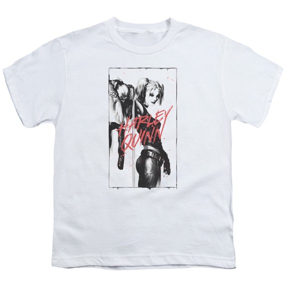 Batman - Inked Quinn - Youth Short Sleeve Shirt - Large