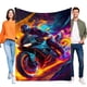 thumbnail image 1 of Motocicleta anti-pilling, suave, ligera, esponjosa y acogedora de lujo para hogar y cocina – Perfecta para niños y adultos,100X130cm, 1 of 6