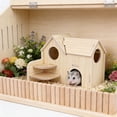 thumbnail image 6 of NWOKYZGH Wooden Chamber, Maze Hamster Hideout, Small Pets Woodland House Habitats Decor for Hamster Mice Gerbils Mouse, 6 of 6