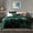 Emerald Green, variant on EVERGRACE Luxury Velvet Quilt Set King Size Bedding Sets, Ultra Soft Velvet Comforter Set, Lightweight Channel Box Stitch Oversized Bedspread Coverlet for All Season, with 2 Shams, Emerald Green