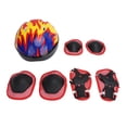 thumbnail image 1 of Protectoros de engranajes de casco para ciclismo para niños, absorción de amortiguadores Confiaciones para niones transportables para la bicicleta de bicicleta para scooter, 1 of 7