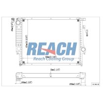 REACH 41-1841 Radiator for 3-Series 88-99, Automotive Radiator Replacement Part