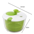 thumbnail image 2 of Pebbuoy Salad Spinner,Fruit Vegetable Washer Spinner with Bowl,Manual Lettuce Spinner Vegetable Dryer Non-Slip Base Drainage Design, 2 of 6