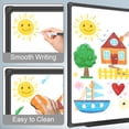 thumbnail image 4 of JILhome 35" x 23" White Board, 3'x2' Magentic Dry Erase Board, Whiteboard with Long Pen Tray for Home, School, Office, Kitchen, Black Aluminium Frame, 4 of 7