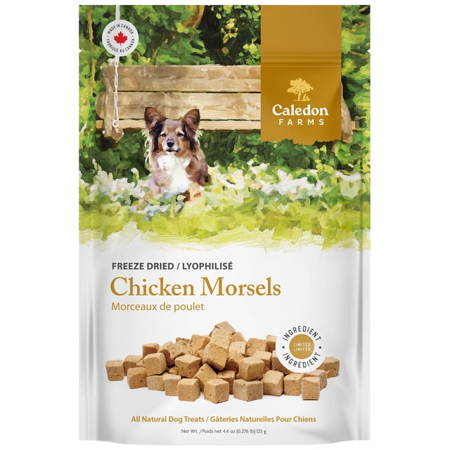Caledon Farms Freeze Dried all Natural Chicken Morsels Dog Treats 125g
