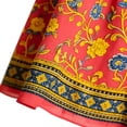 thumbnail image 4 of Faldas de Mujer Midi Gasa Floral Impresa Falda de Verano para las Mujeres, Falda Midi Casual con Cintura Elástica Suelta Ajuste, Falda Ligera de Playa Flujo para el Uso Diario, 4 of 7
