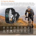 thumbnail image 3 of Montre de Sport Intelligente Bluetooth, Montre D\'entraînement Physique Hommes Femmes, Trackers d'Activité, Réglages Multilingues, Disponible pour iOS et Android, Noir, 3 of 5