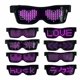 thumbnail image 3 of Guardurnaity True Wireless LED Gafas DIY Light Up Glowing APP Control Club Party Lentes rojo Guardurnaity JJ25635-01B, 3 of 6