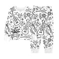 thumbnail image 6 of JAJAHO Boys Girls DIY Doodle Coloring Hand Painted Outfits Carnival Cartoon Print Long Sleeve Top Pants Set For Kids 2-10 Years Home Clothes 2 Piece Stylish Outfit, 6 of 7