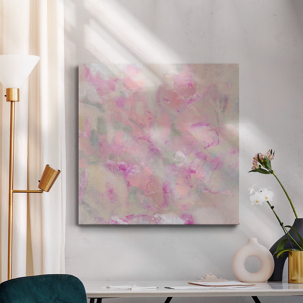 Wexford Home Blooming Shrub II-Premium Gallery Wrapped Canvas, 40" x 40" - Ready to Hang