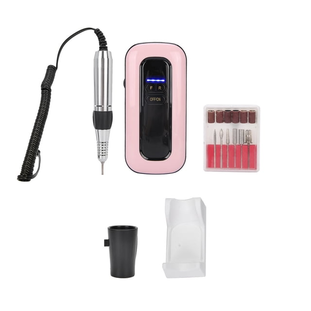 Sonew Ponceuse à Ongles 35000 Tr/min, Outils de Polissage Professionnels, Machine à Manucure Électrique Haute Précision, Kit de Pédicure pour Ongles, pour Design d'Art d'Ongles