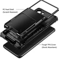 thumbnail image 3 of for Galaxy S23 Wallet Cover 4-Card Credit Card Holder ID Slot Scratch Resistant Dual Layer Hybrid Protective Hard Shell Rugged TPU Bumper Armor Case for Samsung Galaxy S23 6.1" Black, 3 of 14