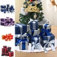 thumbnail image 6 of YZEGDCH Christmas Decorations Gifts Boxes Clearance,7PCS Luminous Christmas Gift Boxes with Bows,Christmas Themed Pattern Small Gift Boxes for Christmas Presents Gifts, 6 of 7