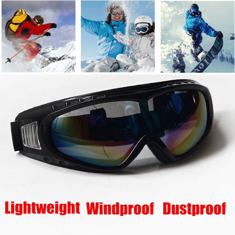 Winter Snow Sports Goggles Ski Snowboard Snowmobile Skate Anti-fog Wind Glasses 
