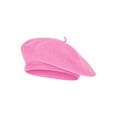 thumbnail image 1 of Top Headwear Wool Blend French Bohemian Beret, Pink, 1 of 1