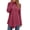 Wine Red, variant on Fantaslook Mock Turtleneck Sweaters for Women Dressy Long Sleeve Pullover Fall Tunic Tops Asymmetrical Hem Soft Sweaters