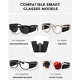 thumbnail image 2 of Smart Glasses Side Shields for Ray-Ban Meta,Silicone Smart Glasses Accessories fit for Wayfarer/Skyler/Headliner/Oakley HTSN (1 Pair), 2 of 7