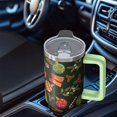 thumbnail image 5 of 30oz Christmas Tumbler with Handle and Straw Lid Leak Proof Stainless Steel Cup Gifts for Women Men Holiday Coffee Water Bottle, 5 of 5