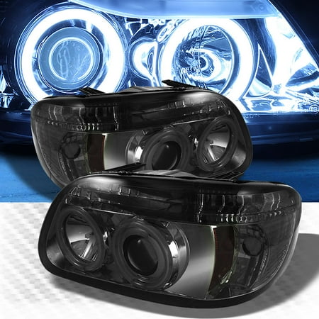 - Smoked CCFL Halo LED 1995-2001 Ford Explorer Projector Headlights Head Lights Smoke Pair L+R 1996 1997 1998 1999 2000