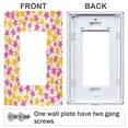 thumbnail image 3 of Yayeee Rocker Switch Wall Plate 1-Gang 4.6"x2.9" Home Decorative Outlet Cover, Yellow Stars Pattern, 3 of 6