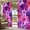 DeepPink Purple, variant on Outdoor Curtains for Patio Waterproof, Watercolor Flowers Outdoor Privacy Panels Grommet, Spring Floral Country Pink Purple Blackout Outside Curtains for Porch/Cabana/Pergola/Gazebo 54"x108", 1 Panel