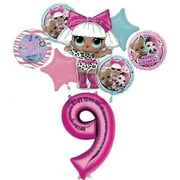 LOL Surprise 9th Birthday Party Supplies Balloon Bouquet Decorations