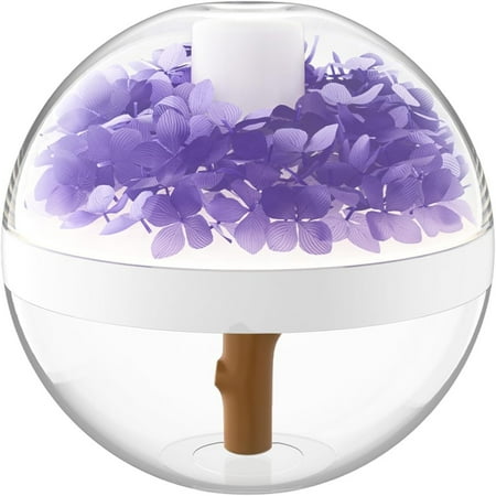 

OOEOO USB Aromatherapy Humidifier With Light Large Capacity 270Ml Quiet Cool Mist Humidifier For Bedroom Car And Office Easy To Clean