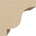 thumbnail image 3 of 4"W x 4"D x 4"H Wide Newport Rough Cedar Woodgrain TimberThane Corbel, Primed Tan, 3 of 6
