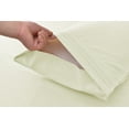 thumbnail image 2 of Superior Series Rayon Made from Bamboo Sheet Set - Wrinkle Free -Softer than Cotton- Deep Pockets - 4 Piece - 1 Fitted Sheet, 1 Flat, 2 Pillowcases King, Ivory, 2 of 4