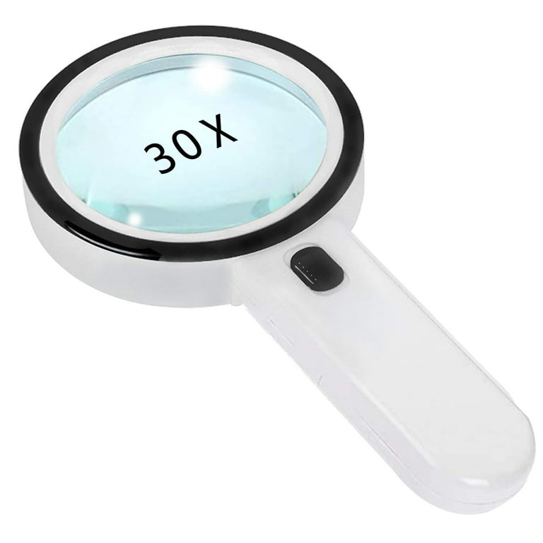 Yiwula Powerful Magnifying Glass 30X Magnification Effect To See Subtle  Detail