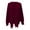 Wine Red, variant on Gkeoshab Sweatshirt Women's Irregular Fringe Detail Open Front Cardigan Sweater - Long Sleeve Draped Cover Up for Boho Chic Style and Casual Outfits Black L