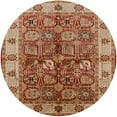 thumbnail image 1 of Ahgly Company Indoor Round Mid-Century Modern Brown Sand Brown Oriental Area Rugs, 8' Round, 1 of 6