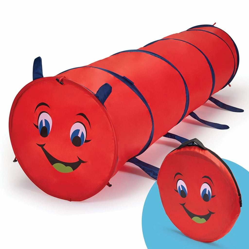 GigaTent Pop Up 6 Feet long Caterpillar Play Tunnel For Pets & Kids