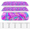 thumbnail image 2 of HAHDAXIA Colorful Plant Dress Pattern Bedding Solid Comforter Set for All Seasons,3 Pieces(1 Comforter+2 Pillowcases),Soft Microfiber Bedding Set Queen(90"x90"), 2 of 7