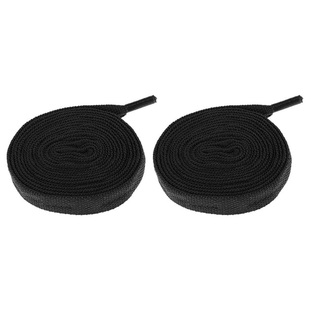 1 par de Cordones de skate negro Sunnimix para patines en línea 180cm