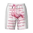 thumbnail image 4 of Lsque Mens Swim Trunks Flamingo Pattern - Bathing Suit Compression Liner - Beach Swim Shorts Swimwear - (S-3XL) - Stretch Quick Dry -XX-Large, 4 of 9