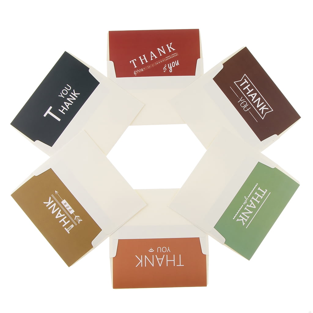 6 Sets Thank You Cards with Envelopes Message Invitation Cards Party Gift Walmart Canada