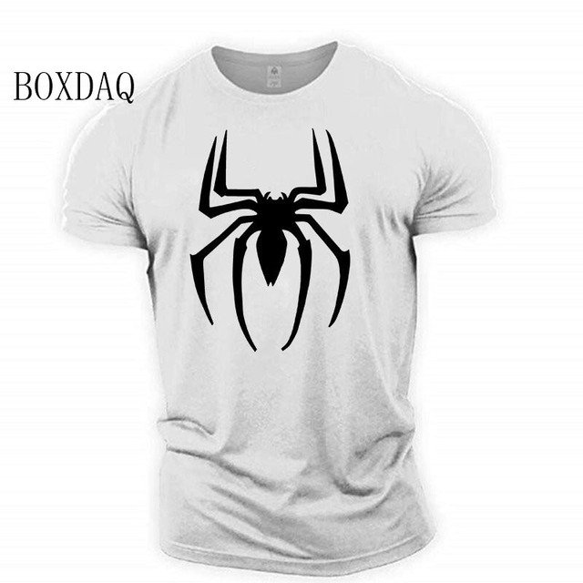 T-shirts Mode Homme Garphic adj Spider Manches Courtes Impression 3d Sport de Rue Tops Amples Décontractés Gym Entraînement Tee Homme