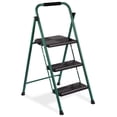 thumbnail image 1 of Delxo Non-Slip 3 Step Stool Folding Steel Wide Step Ladder with Hand Grip, 1 of 10
