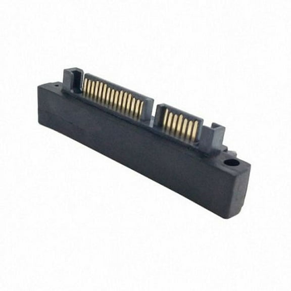 FVH 90 Degree Down Angled SATA 22Pin 7 15 Male to SATA 22P Female Extension Convertor Adapter