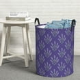 thumbnail image 7 of KLL Lavender Flowers Waterproof Foldable Laundry Hamper Bucket with Handles for Storage Bin,Kids Room,Home Organizer (Small ), 7 of 7